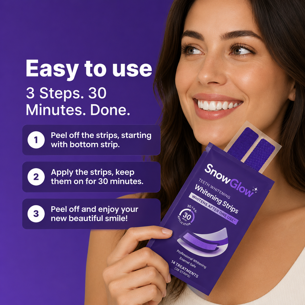 Purple Teeth Whitening Strips
